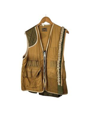 Vtg Hunting Vest Mens Medium Large Cargo Pockets Safari Fishing Outdoor Utility